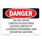 Signmission OSHA Sign, 7" Height, 10" Width, Rigid Plastic, Do Not Enter Limited Access Area Access, Landscape OS-DS-P-710-L-2134 - alternate 1